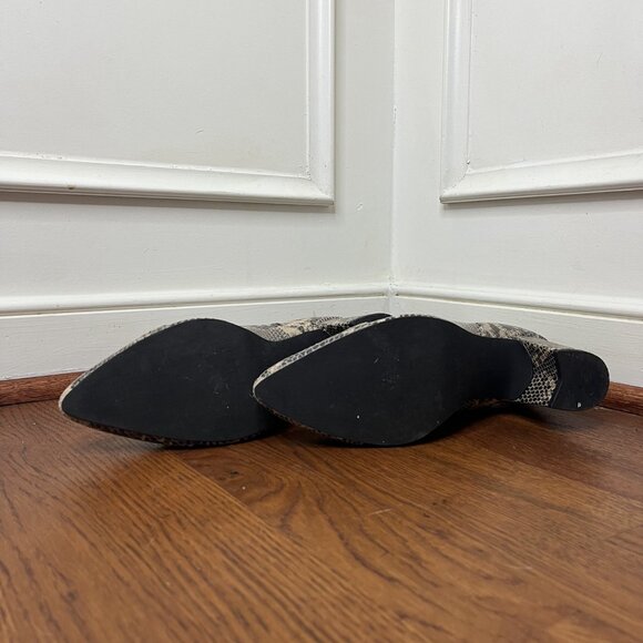 Seychelles Neutral snake skin heeled boots size 7.5 - Picture 5 of 6